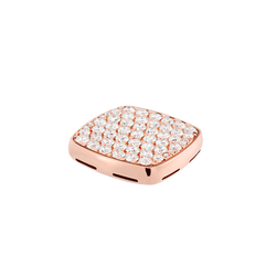 다이아몬드 플랫 카보숑, 18K 핑크 골드