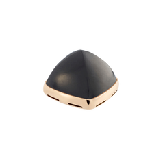  에보니 카보숑, 18K 옐로 골드