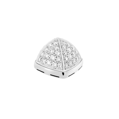 다이아몬드 카보숑, 18K 화이트 골드