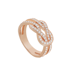 豪華なゴールドとダイヤモンドのリング Fred Paris