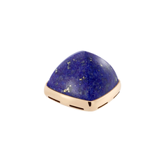  라피스 라줄리 카보숑, 18K 옐로 골드 