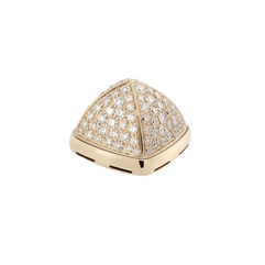 다이아몬드 카보숑, 18K 옐로 골드