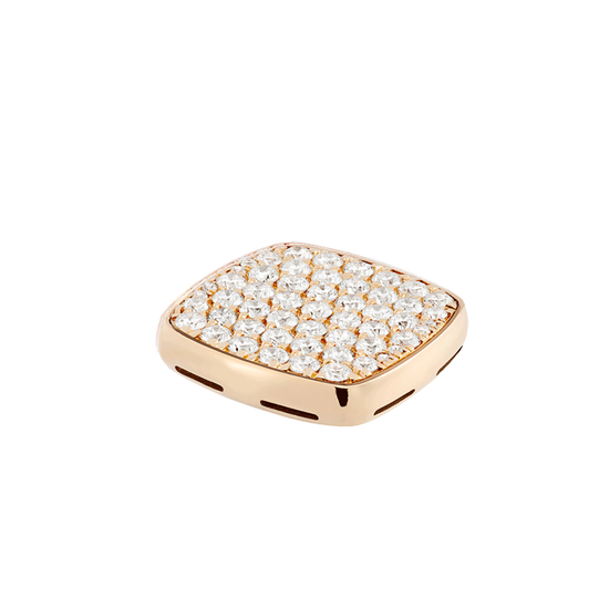 다이아몬드 플랫 카보숑, 18K 옐로 골드