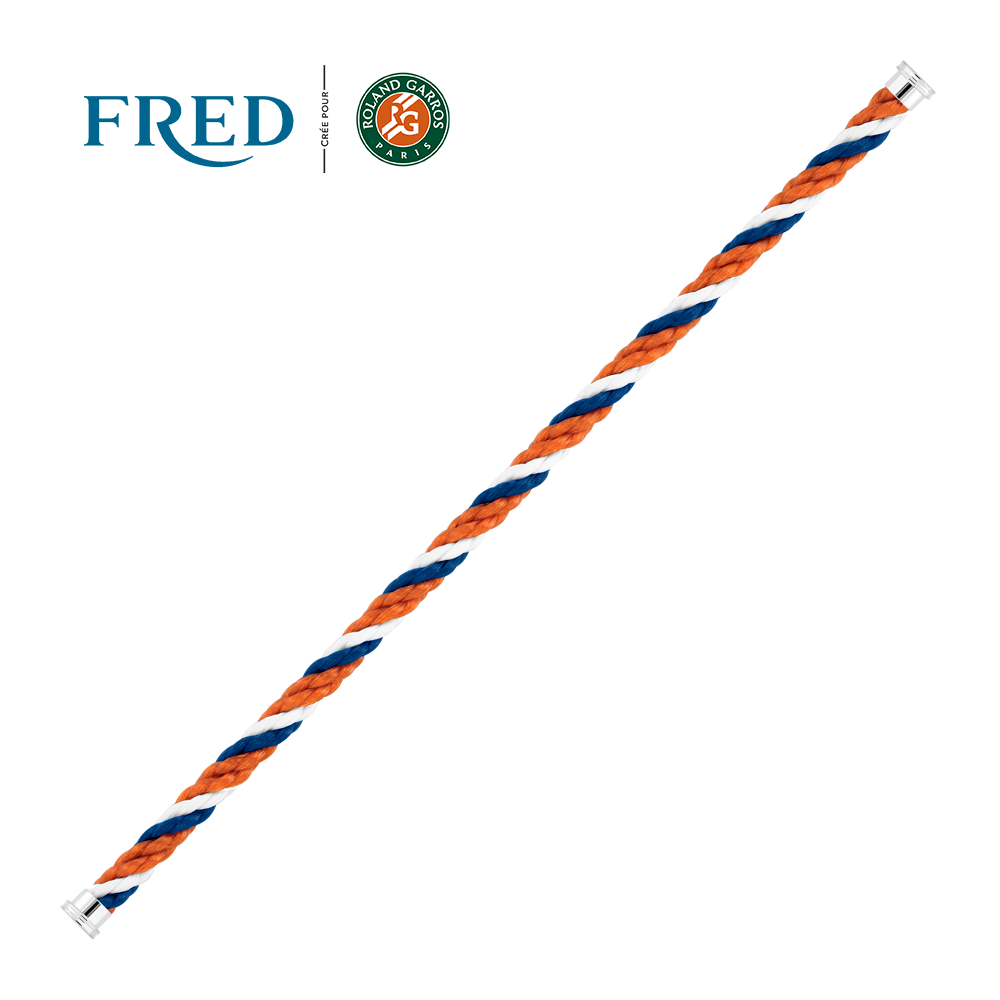 ブルー×ホワイト×テラコッタケーブル #FREDxRolandGarros