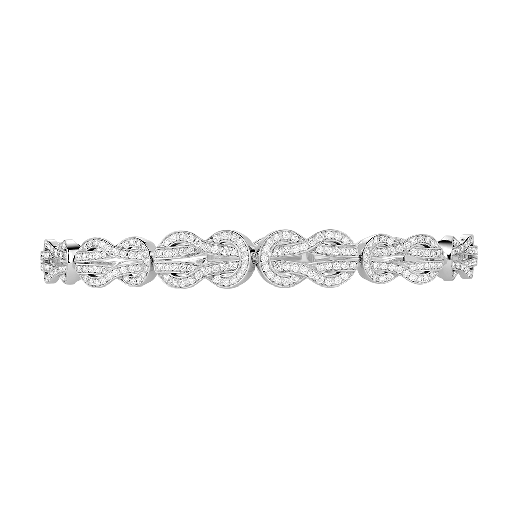 ゆいひん　 Freed of London 4.5 x 十 Chance Infinie Crazy 8 bracelet 18k white gold and diamonds