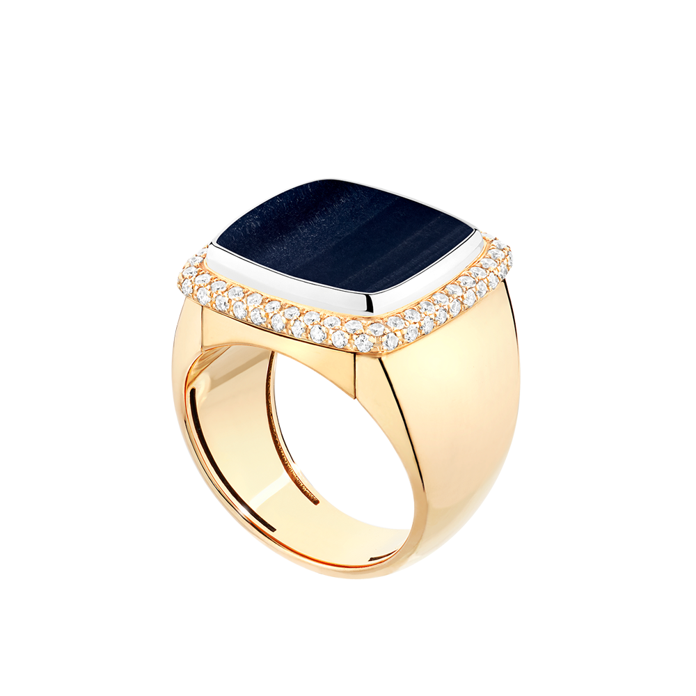 鹰眼石 Pain de Sucre系列可替换宝石戒指