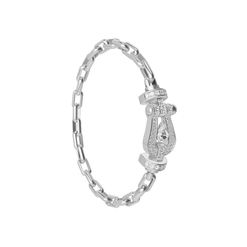 ダ*！様 フレッドフォース10 size18ブルー Fred フレッド FRED フォース10 ブレスレット LM ホワイト