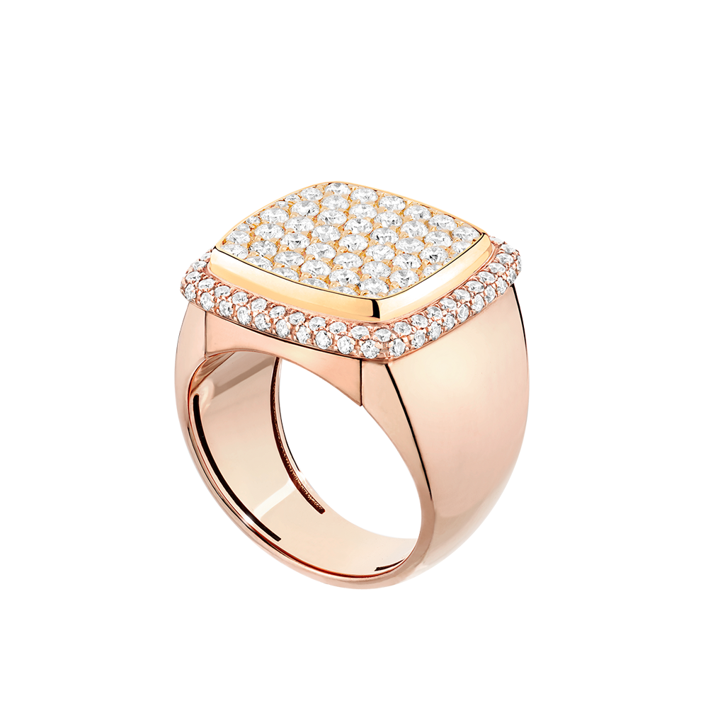 白色钻石 Pain de Sucre系列可替换宝石戒指