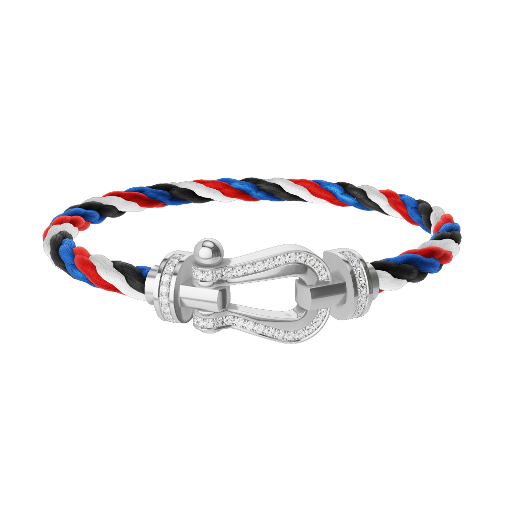 FREDフレッド フォース10 ホワイトゴールド ダイヤモンド ブレスレット フォース10ブレスレット #FREDxRolandGarros 18Kイエロー