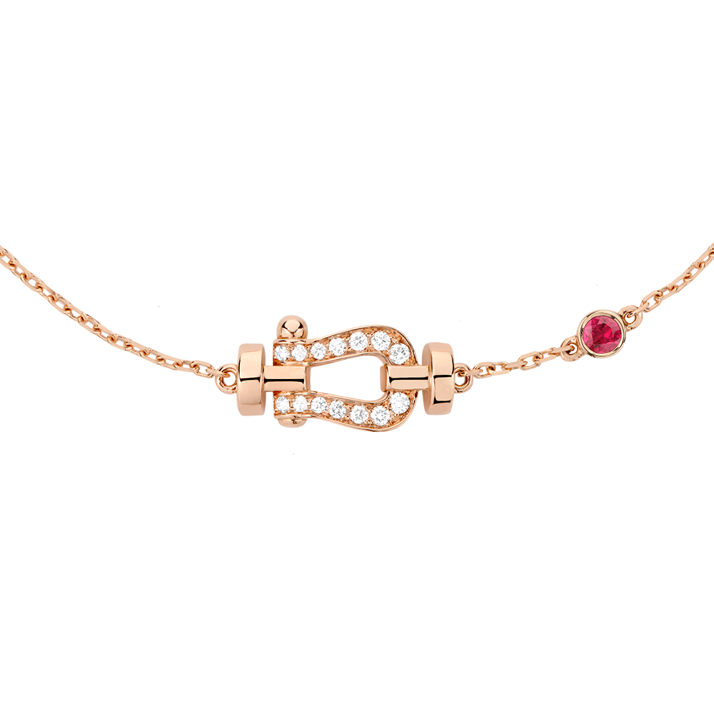 Fred Force 10 Series 18K Rose Gold Full Diamond SM Bracelet 6B0224