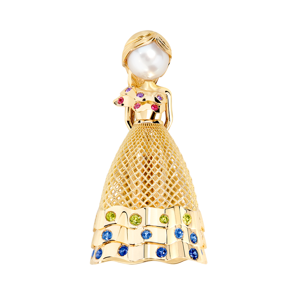 Fredy's Tomo's Doll Tutu pendant brooch