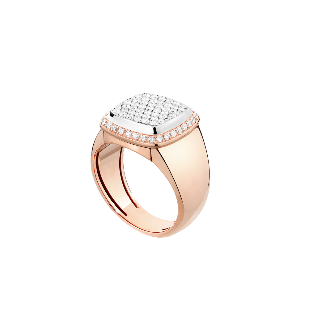 白色钻石 Pain de Sucre系列可替换宝石戒指