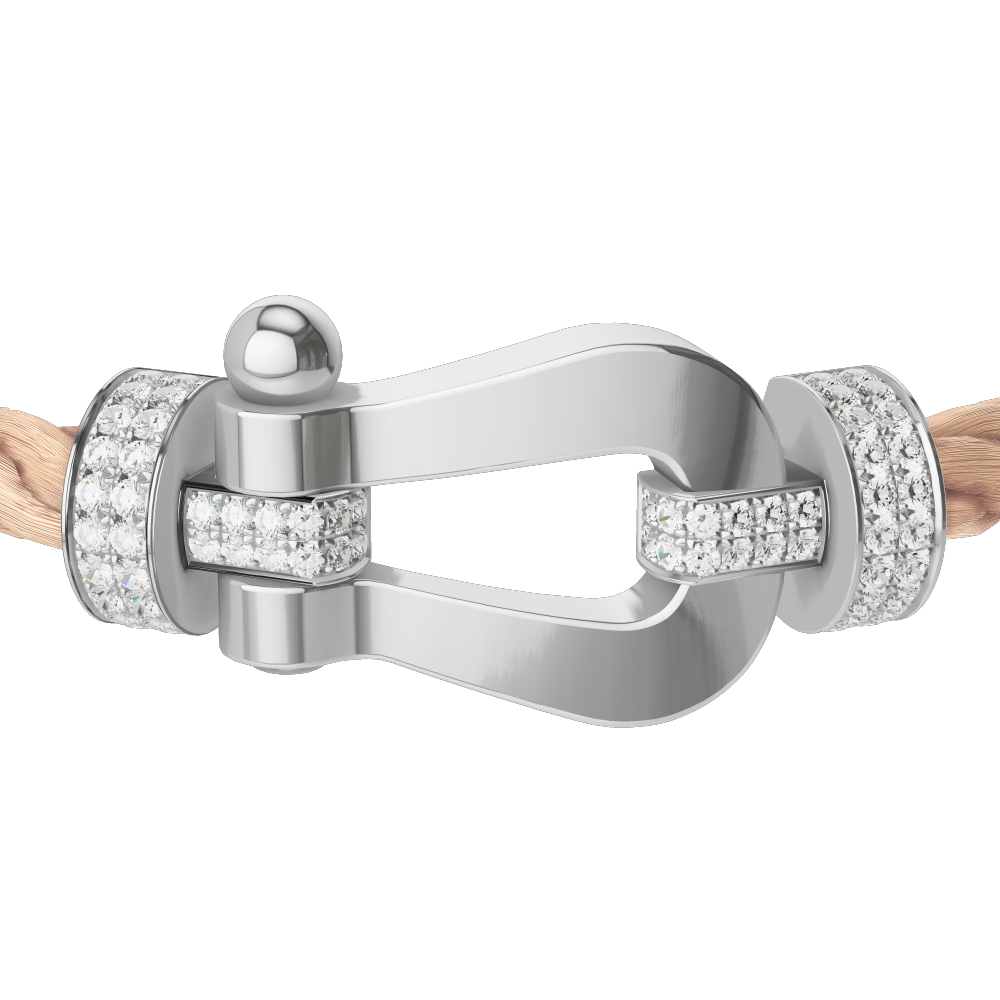【FRED】フォース10ブレスレット フォース10ブレスレット 18k ホワイトゴールド XL モデル - Fred