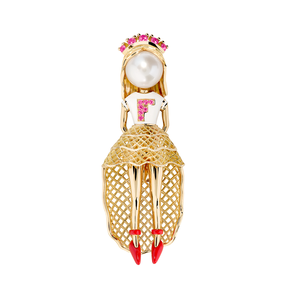 Fredy's Tomo's Doll Frou-Frou pendant brooch