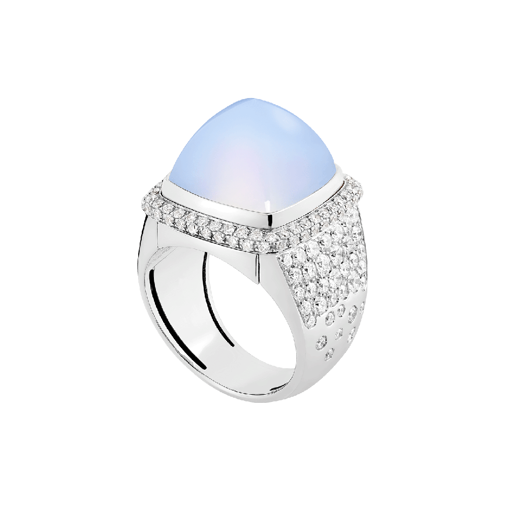 Chalcedony Pain de Sucre ring