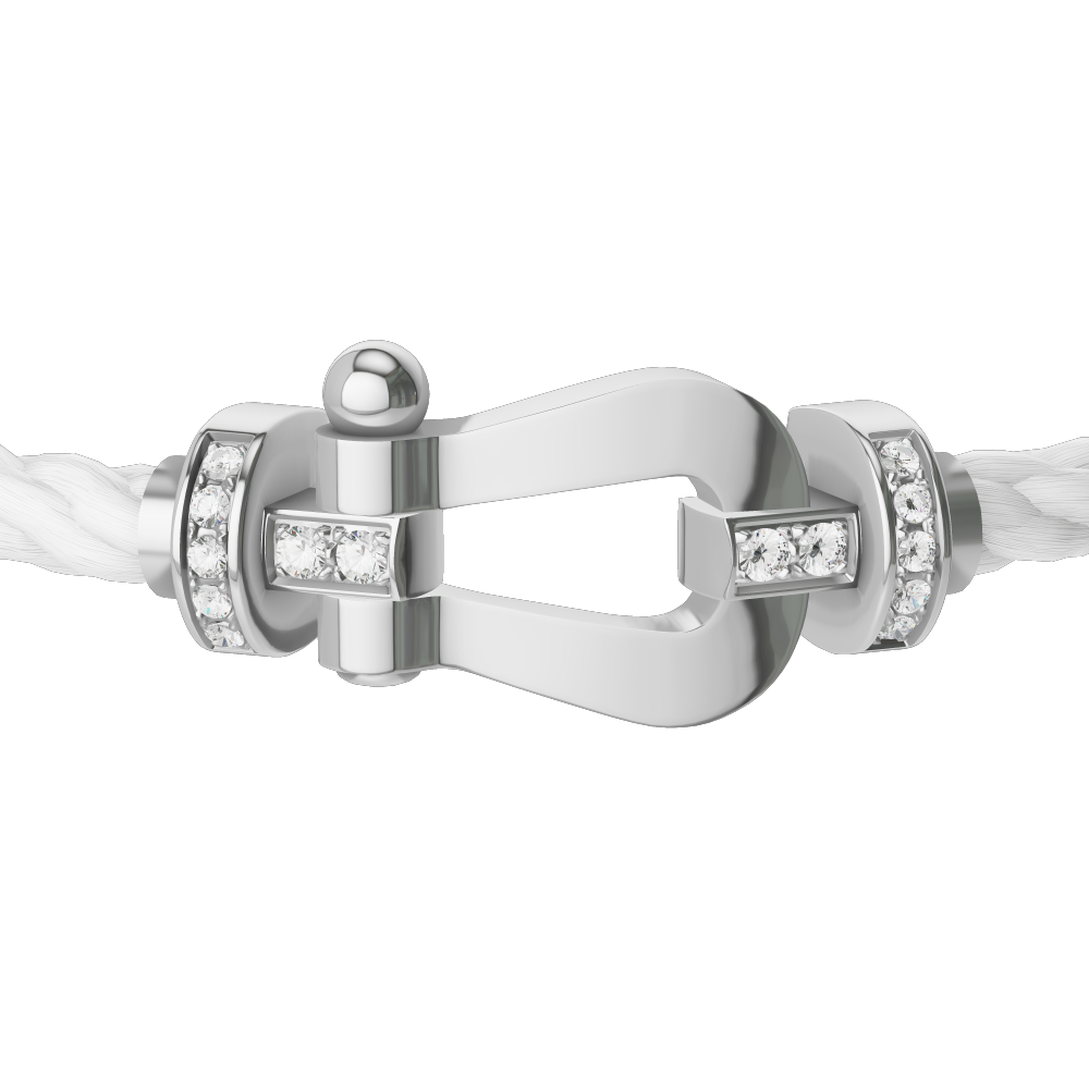 フォース10ブレスレット 18K ホワイトゴールド ダイアモンド