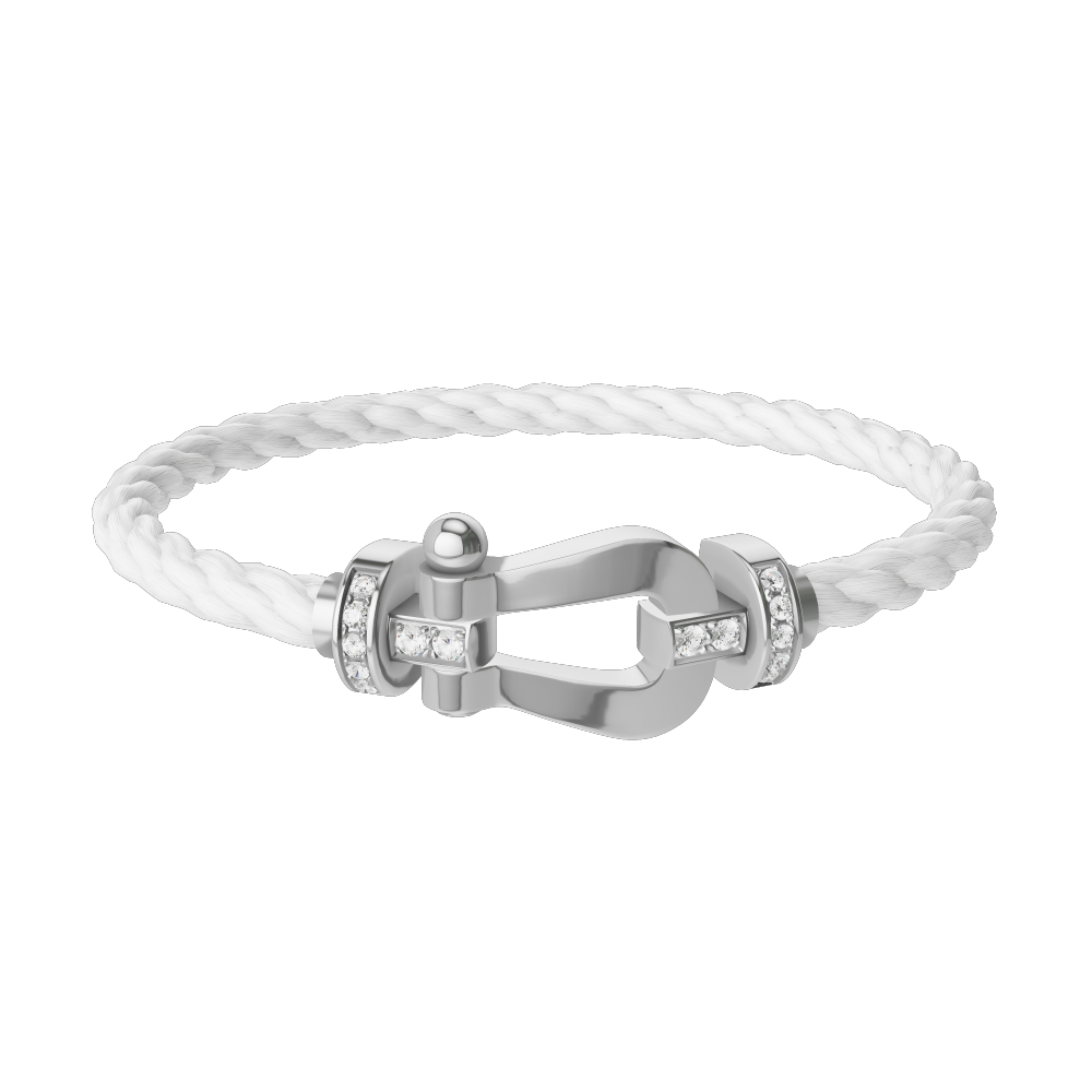 フォース10ブレスレット 18K ホワイトゴールド ダイアモンド