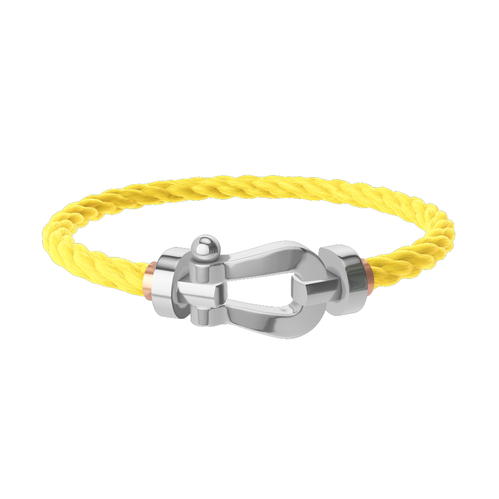 フォース10ブレスレット 18K ホワイトゴールド ラージモデル