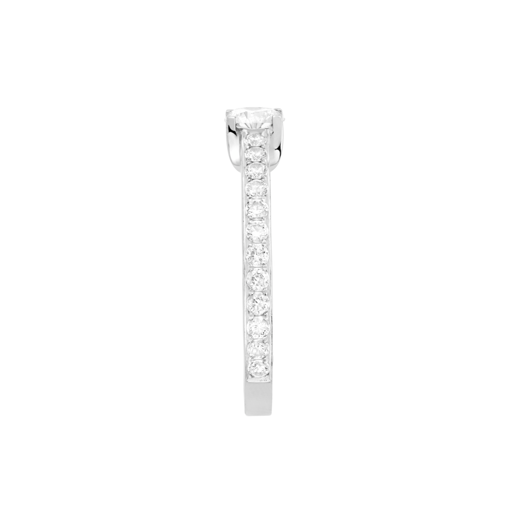 Engagement ring Force 10 Duo paved 0.50ct
