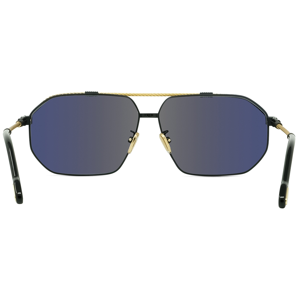 Force 10 sunglasses Black and goldtone aviator Fred Paris
