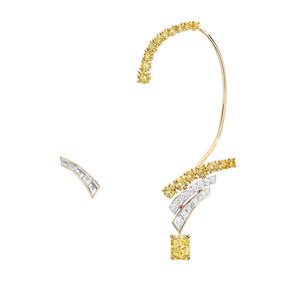 M. Fred Inner Light Soleil d'Or Radiant Energy transformable earcuff
