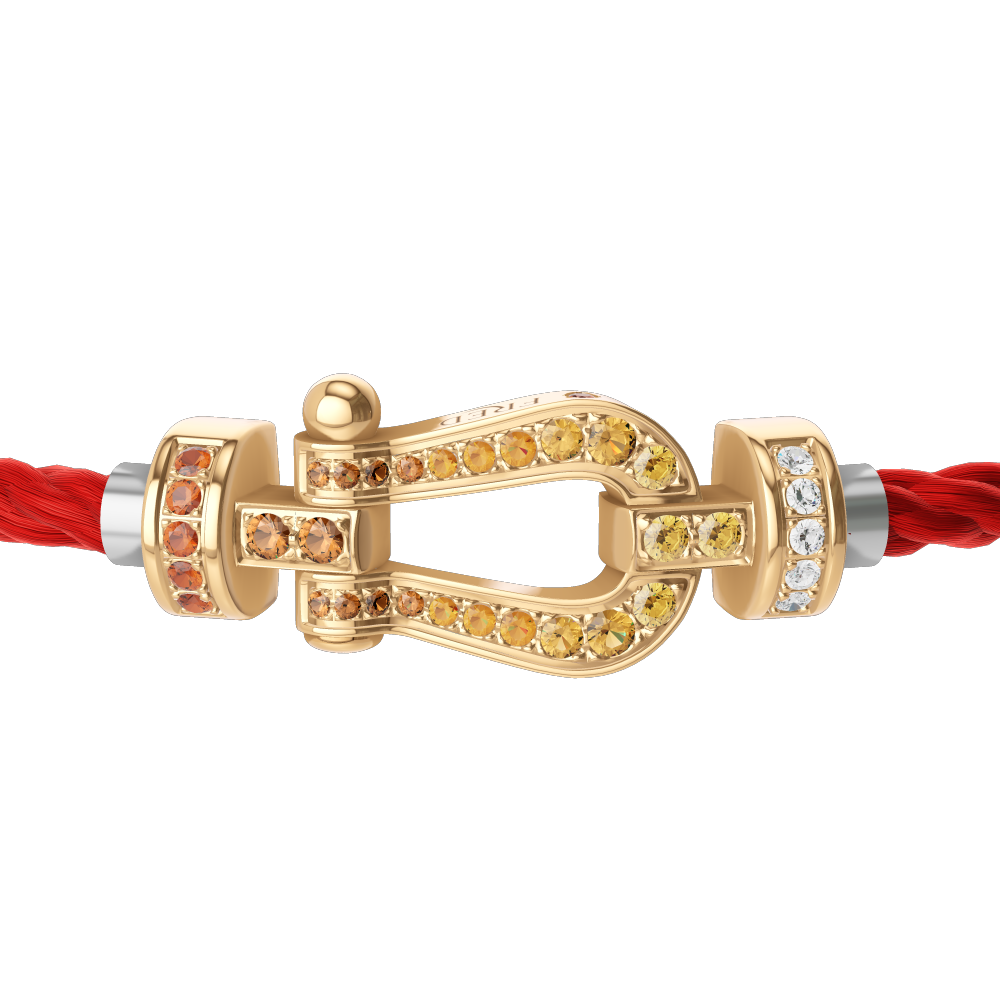 タイムセール 半額 10 Force bracelet yellow 18K Model Medium #FREDxRolandGarros アクセサリー