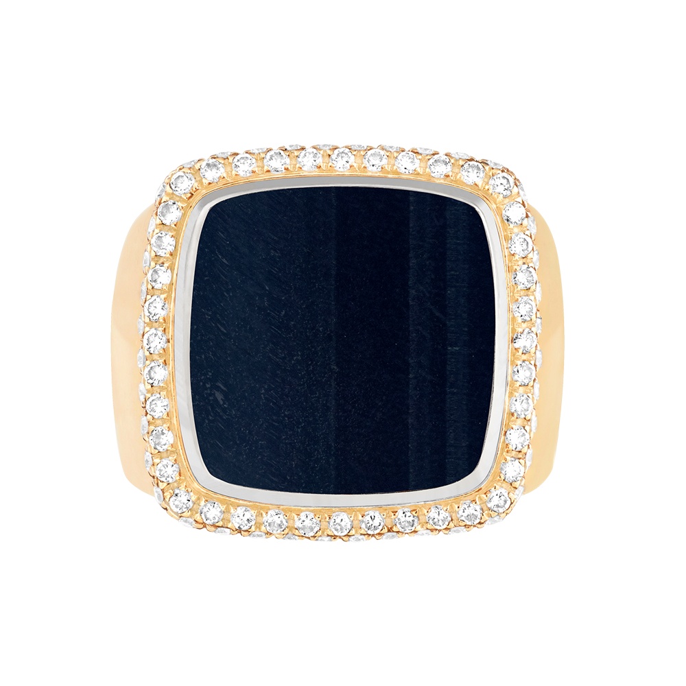 鹰眼石 Pain de Sucre系列可替换宝石戒指