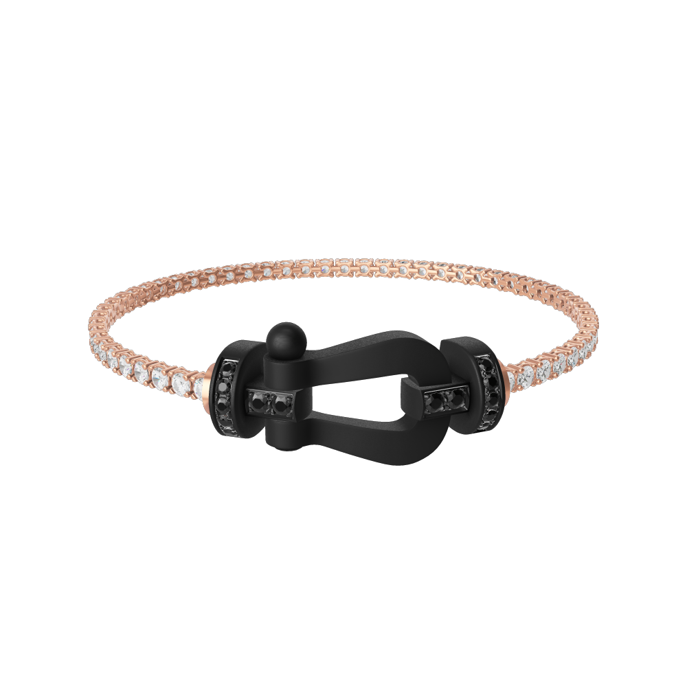 FRED フレッド フォース10 ブラックチタン&ブラックダイヤモンド フォース10ブレスレット ブラックチタン＆ブラックダイヤモンド