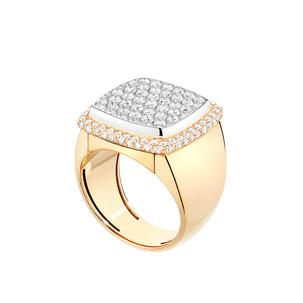 白色钻石 Pain de Sucre系列可替换宝石戒指