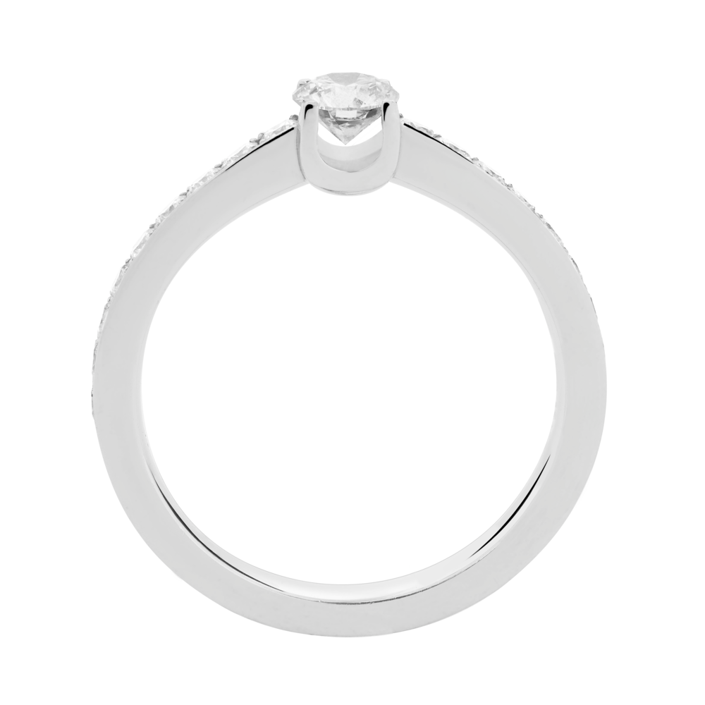 Engagement ring Force 10 Duo paved 0.30ct Engagement ring Force 10 Duo paved 0.30ct