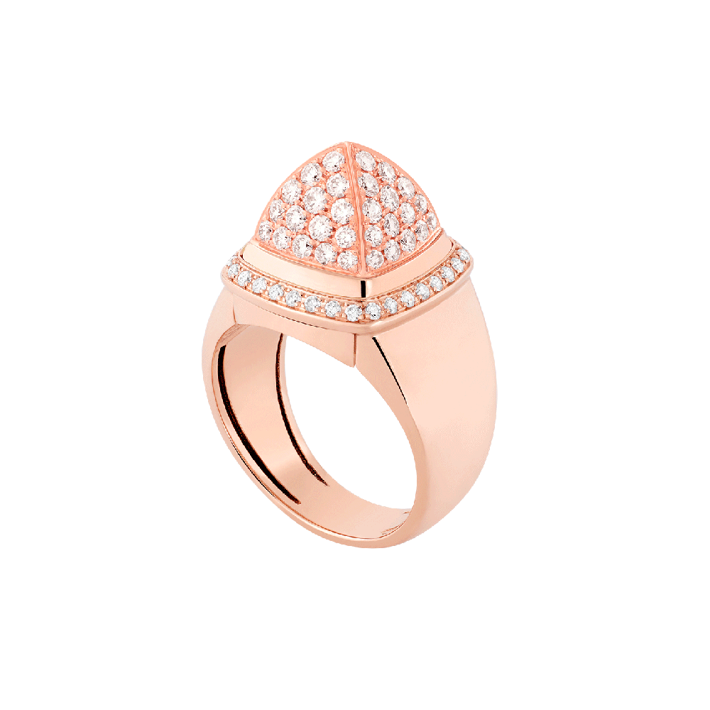 白色钻石 Pain de Sucre系列可替换宝石戒指