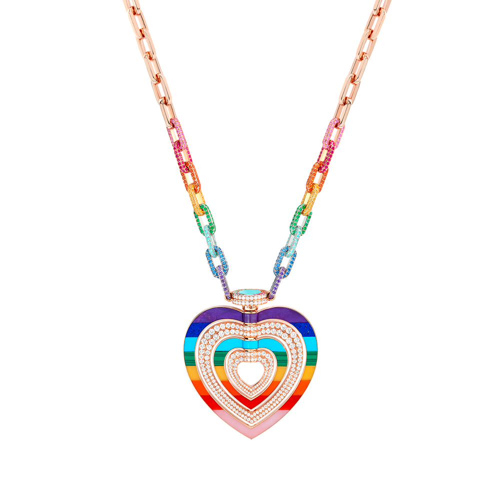 Pretty Woman Hypnotic Rainbow Long Necklace