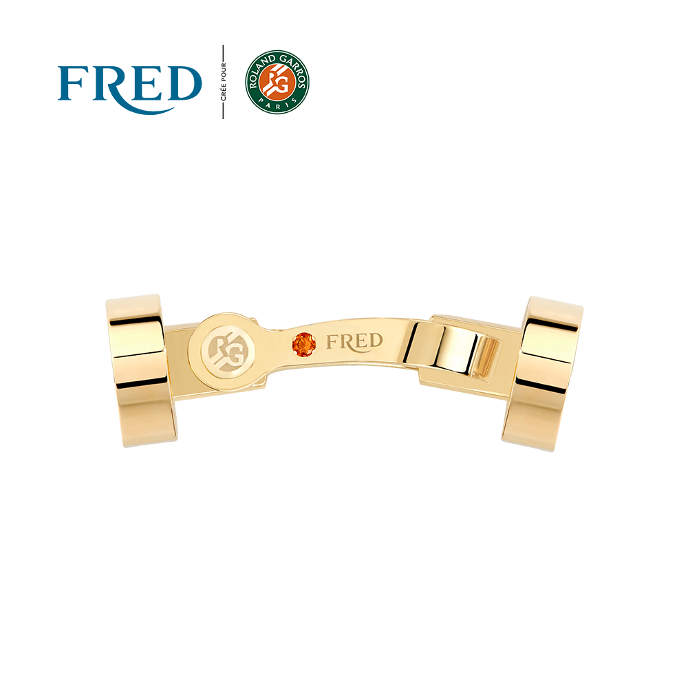 【美品】FRED LOCKS(フレッド・ロックス)の4枚組BOX SET! フォース10ブレスレット #FREDxRolandGarros ラージモデル用 18K