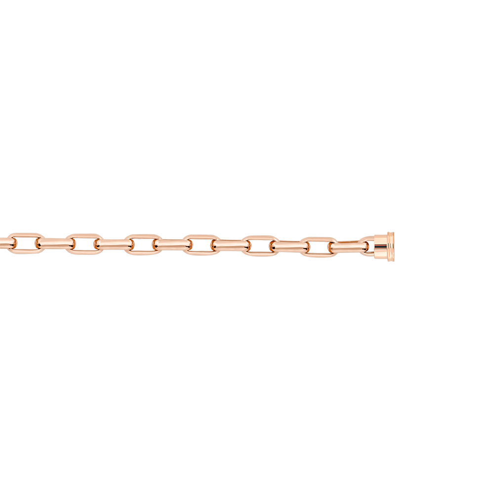 18k pink gold  link bracelet