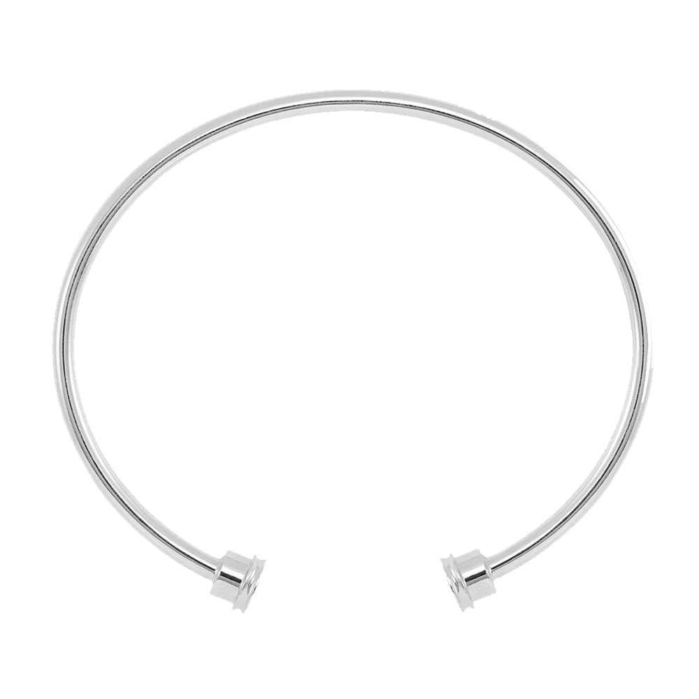 18k white gold  bangle