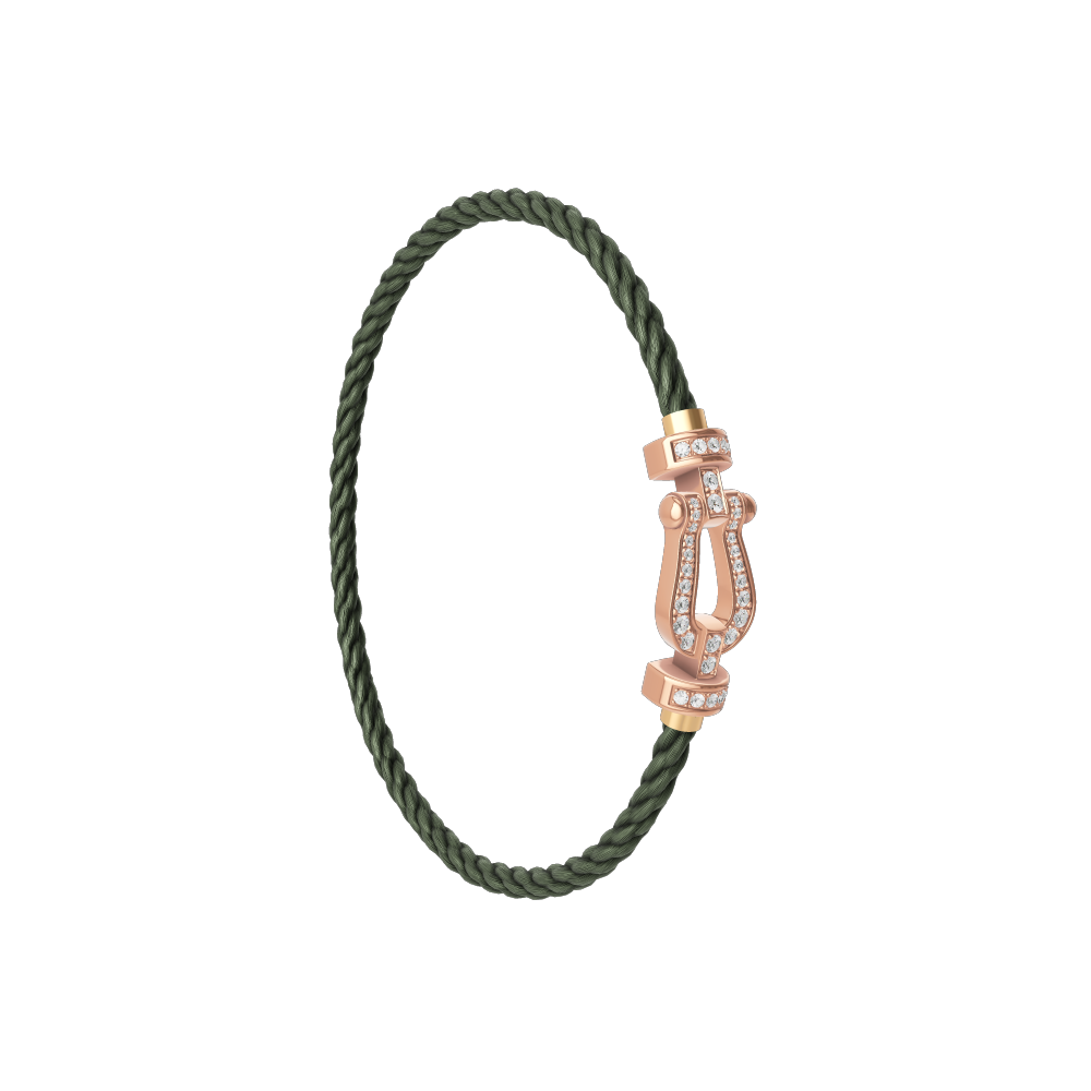 た★フレッド FRED ミディアムモデル ハーフダイヤ サイズ17 美品 FRED フレッド フォース10 ハーフダイヤ ネックレス K18WG