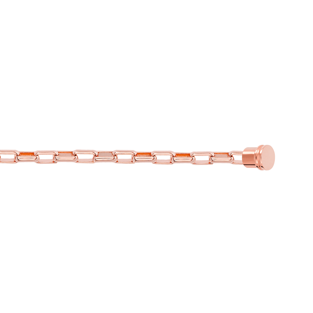 18K pink gold link bracelet