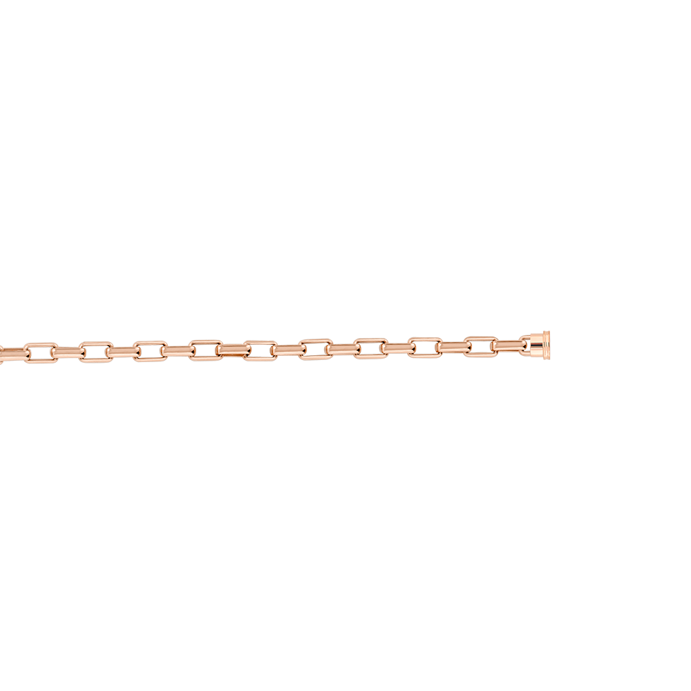 18K pink gold link bracelet