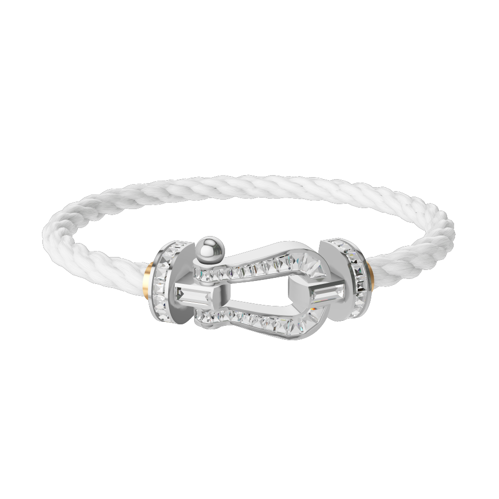 フォース10ブレスレット 18k ホワイトゴールド バゲットカット フォース10ブレスレット 18k ホワイトゴールド バゲットカット