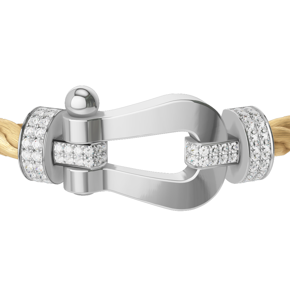 フォース10ブレスレット 18k ホワイトゴールド XL モデル - Fred