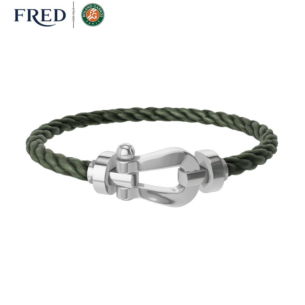 Force 10 bracelet #RolandGarros Large model 18K white and