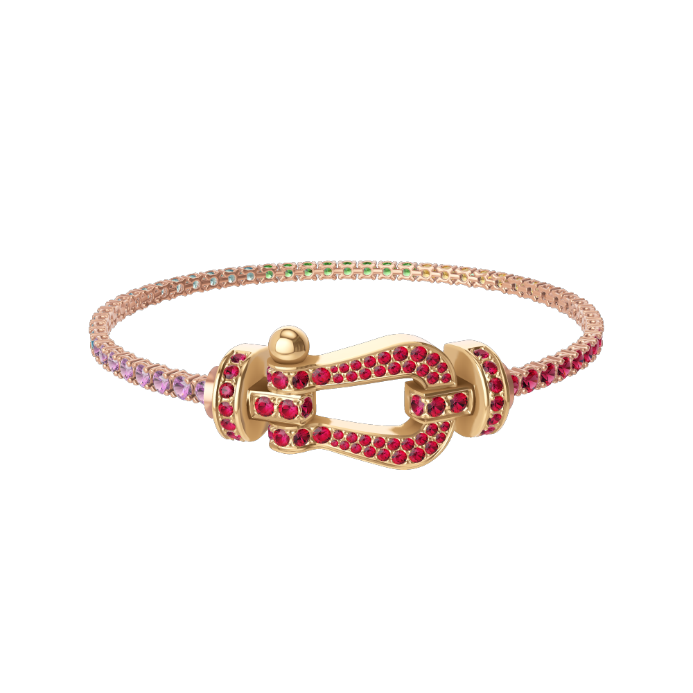 Fred Paris Force 10 18K Gold Bracelet 27 grams - Ruby Lane