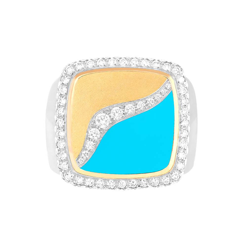 天河石 Pain de Sucre系列可替换宝石戒指