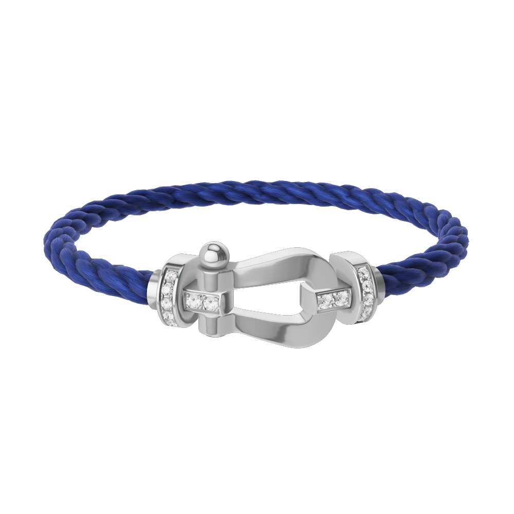 フォース10ブレスレット 18k ホワイトゴールド ダイアモンド ラージモデル Fred Paris