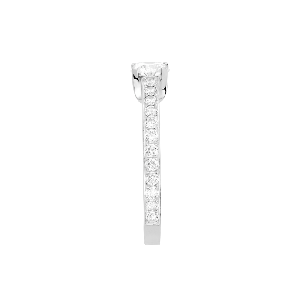Engagement ring Force 10 Duo paved 0.70ct