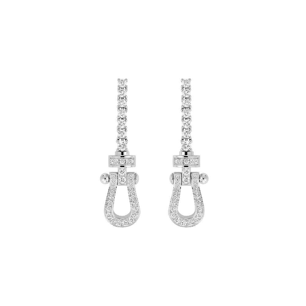 Fred Paris 18k Gold & Diamond Earrings