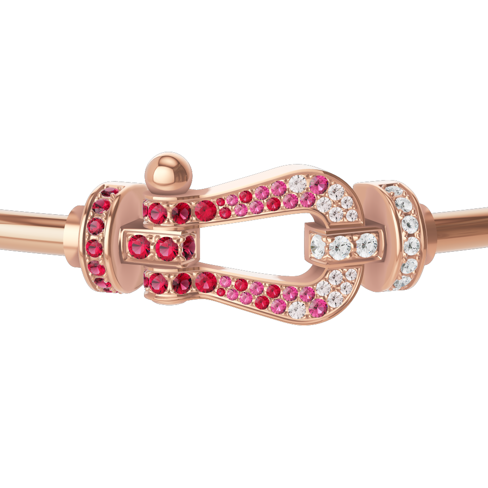 【激安通販 オンラインショップ】 フォース10ブレスレット ルビー サファイヤ ピンクゴールド 18K アクセサリー
