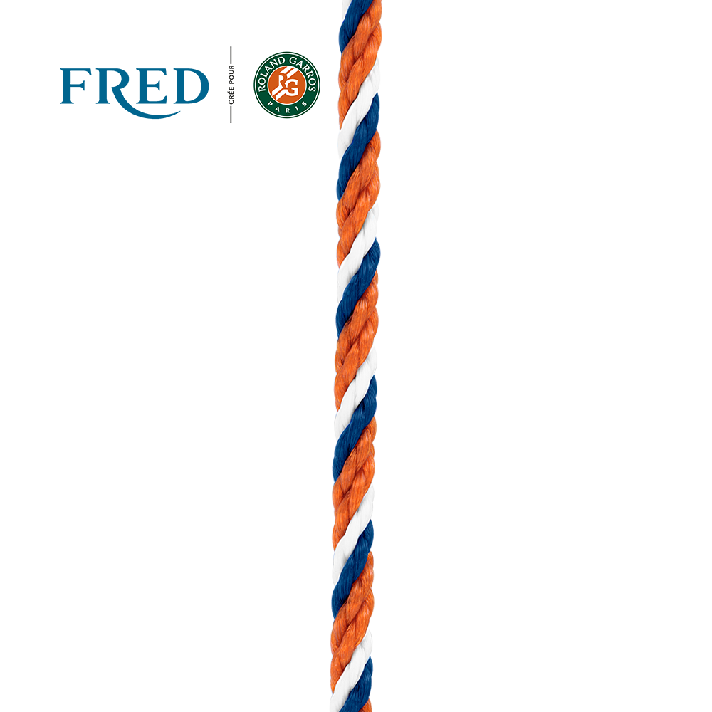 FRED フレッド ケーブル【ブルー、ホワイト、テラコッタ】 ブルー×ホワイト×テラコッタケーブル #FREDxRolandGarros ラージ