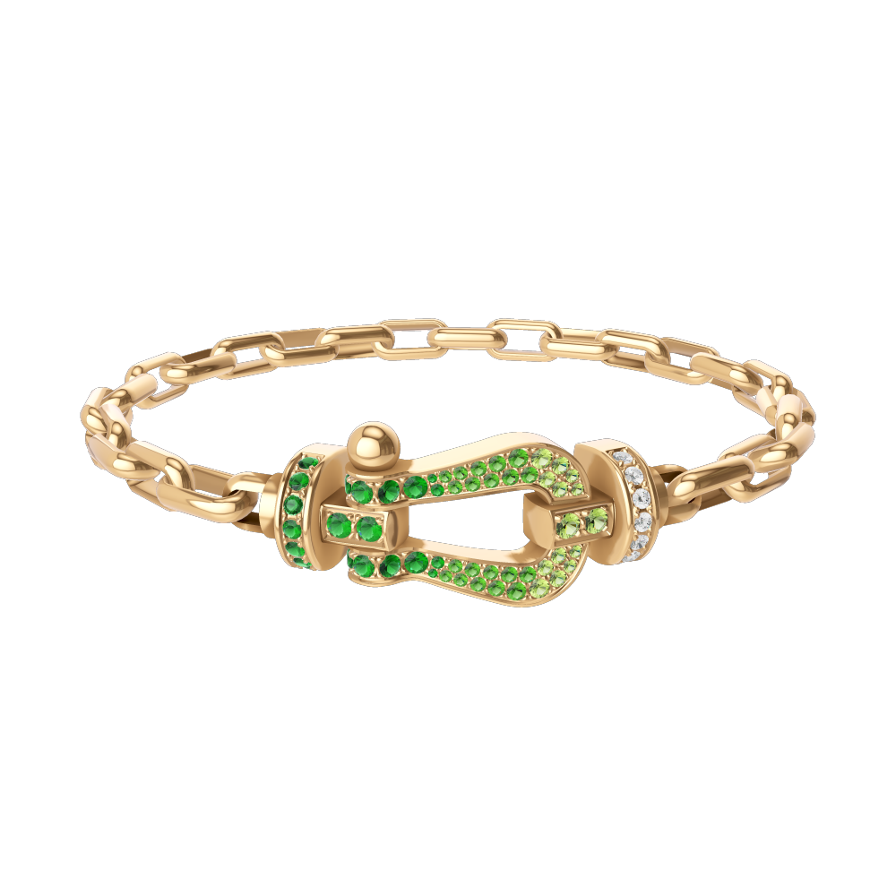 フォース10ブレスレット 18kイエローゴールド カラーストーン ラージモデル Fred Paris フォース10ブレスレット 18kイエローゴールド カラーストーン ラージモデル Fred Paris
