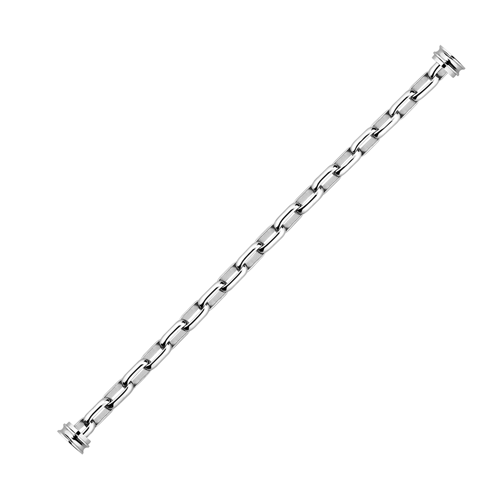 Bracelet maillons or blanc 750/1000e
